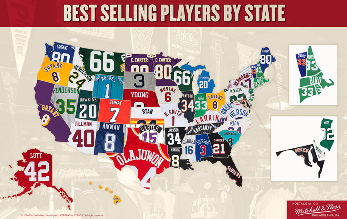 Throwback jerseys: Best-selling jerseys by state - Sports Illustrated