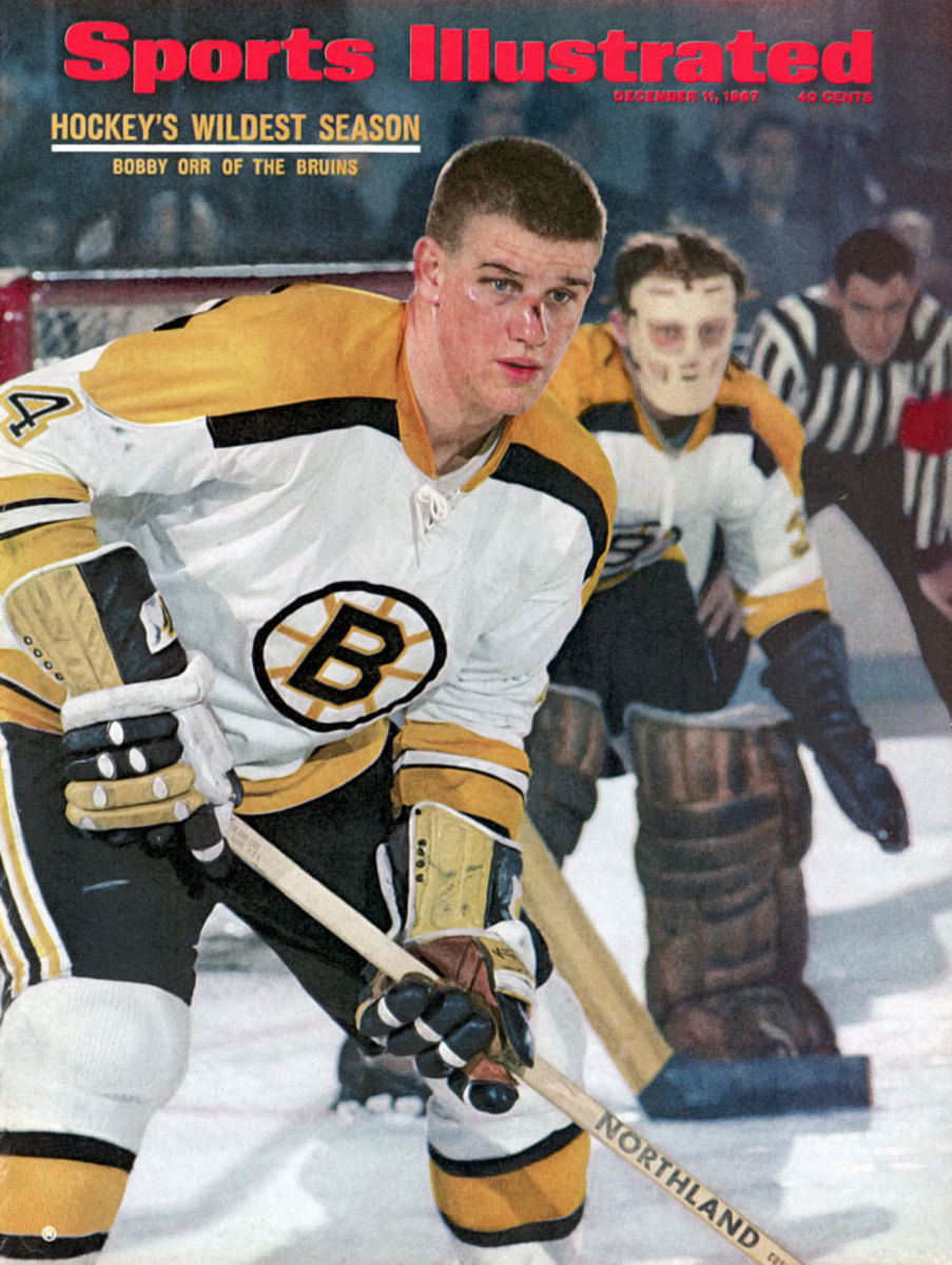 Boston Bruins Bobby Orr #4 Black Practice Jersey