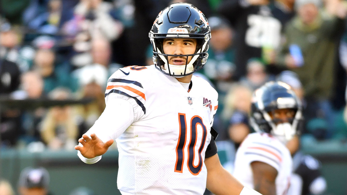 Were the Halas Hall TVs turned off for Mitchell Trubisky 