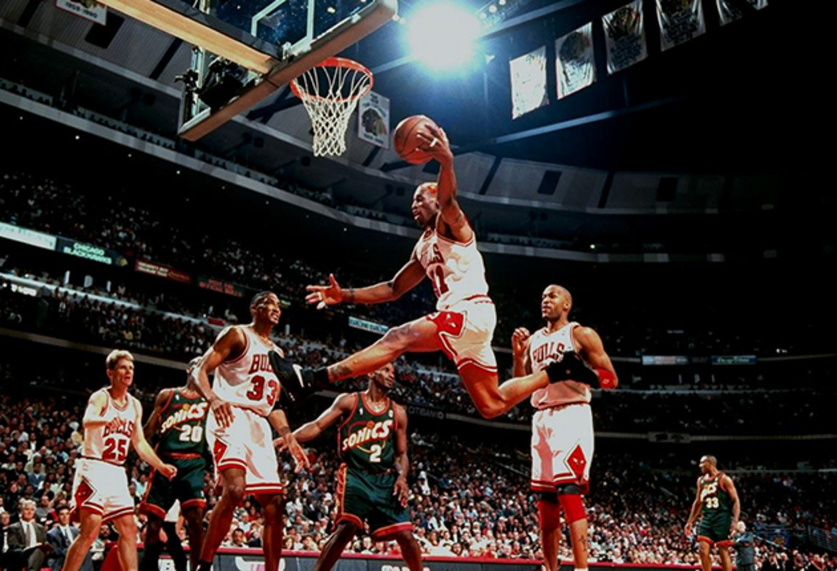 Vintage 1995/96 Dennis Rodman San Antonio Spurs Champion 