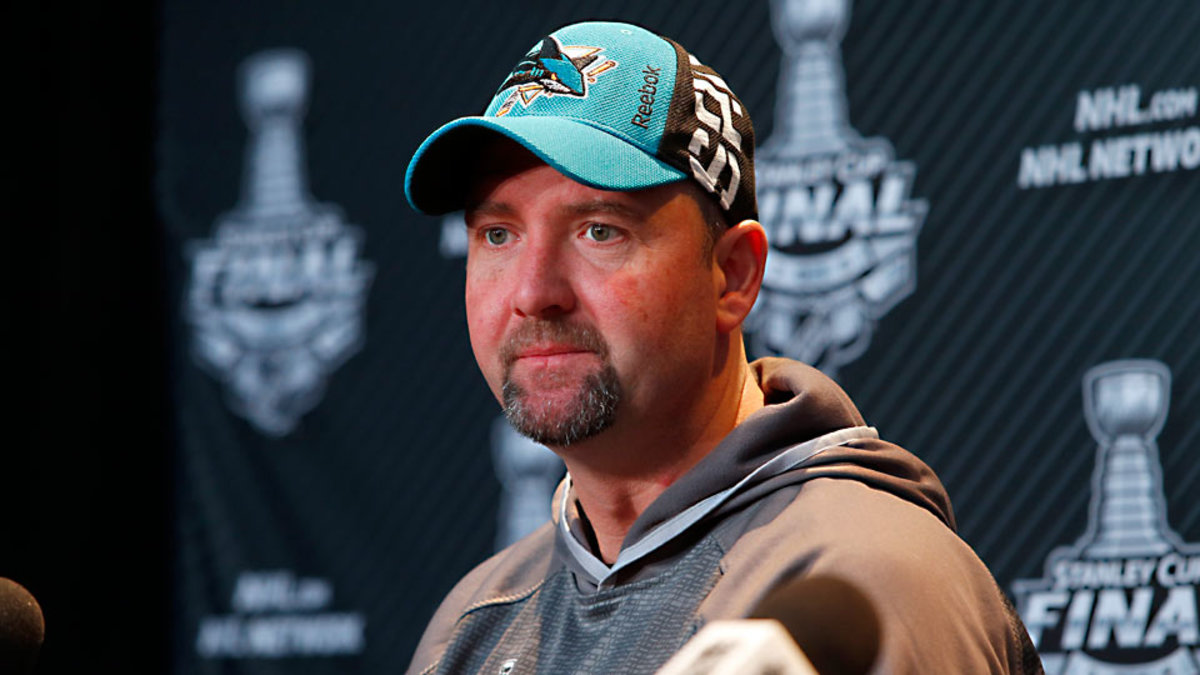 Stanley Cup Final: Sharks coach Pete DeBoer meets media - Sports ...