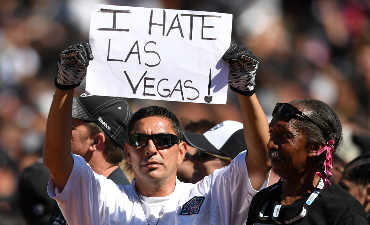 Not everyone is excited about the Raiders potentially leaving Oakland for Nevada.