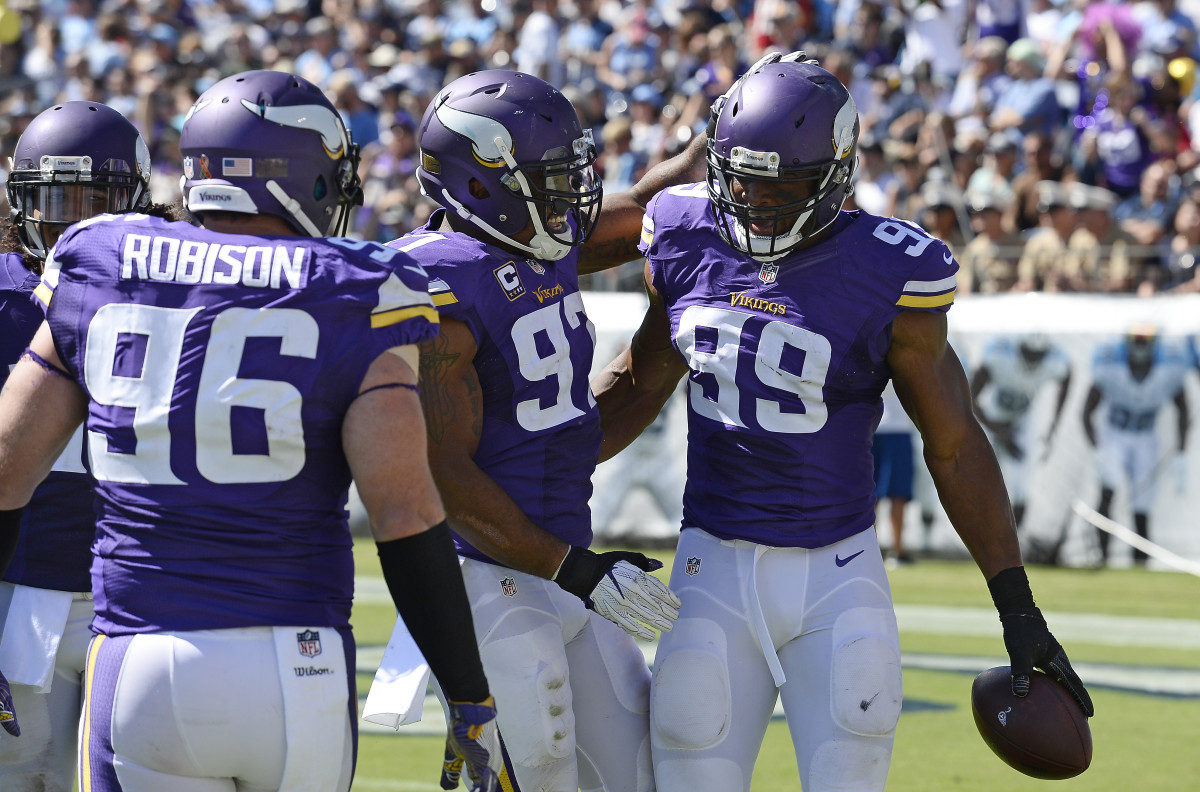 Vikings score 2 TDs off turnovers in beating Titans 2516 Sports