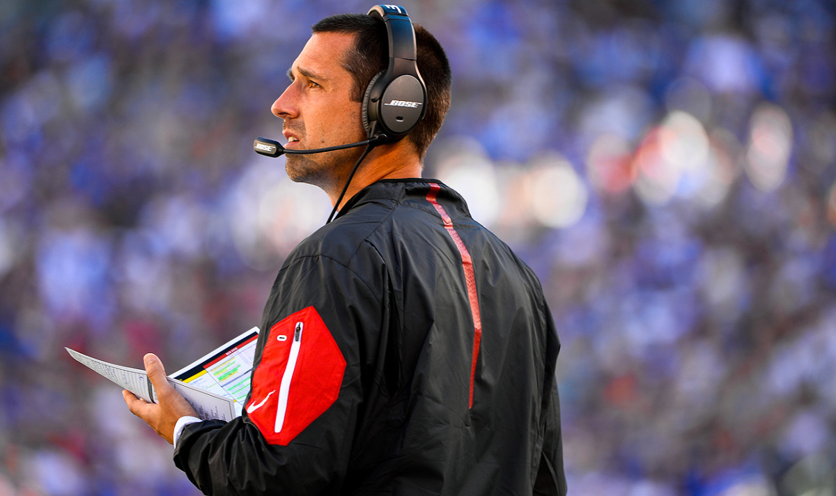 Kyle Shanahan has nine years of experience as an offensive coordinator and might eye the college ranks to break through as a head coach.