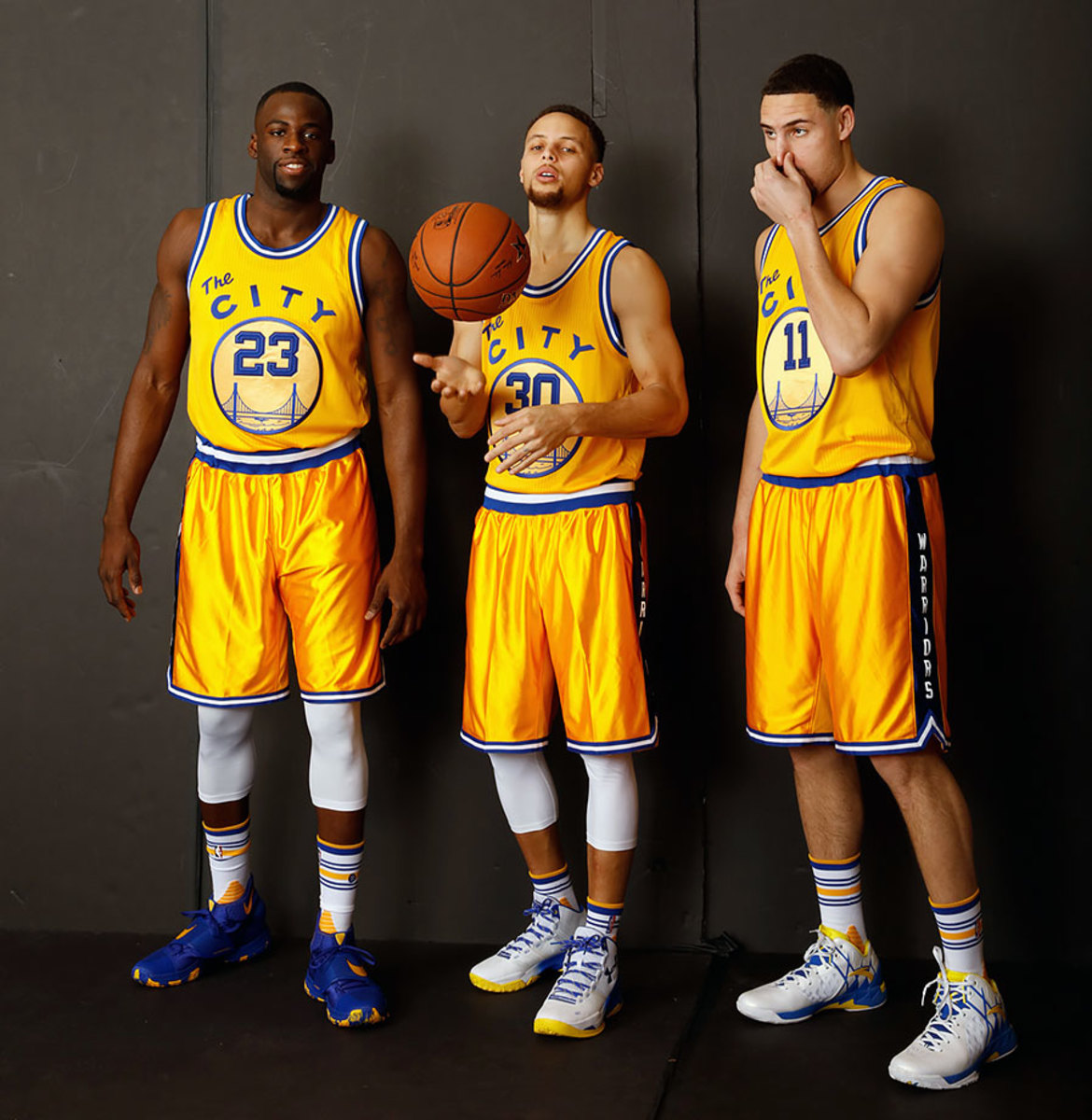 Stephen Curry And Klay Thompson And Draymond Green Golden State