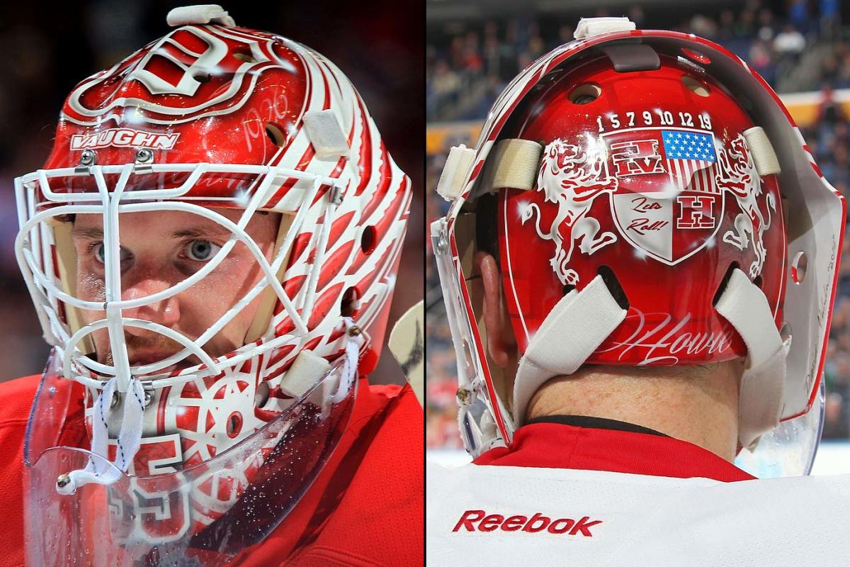 The Evolution of the Goalie Mask  Goalie mask, Detroit red wings, Detroit  red wings hockey