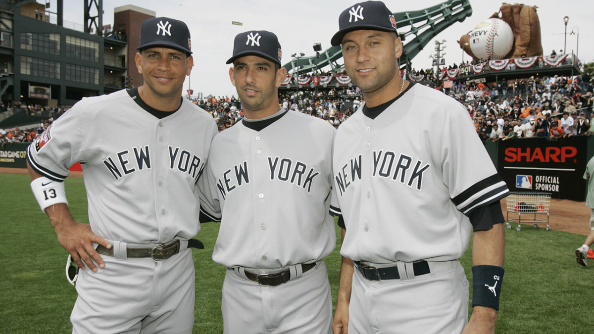 SportsCenter on X: Jorge Posada poses with his retired number