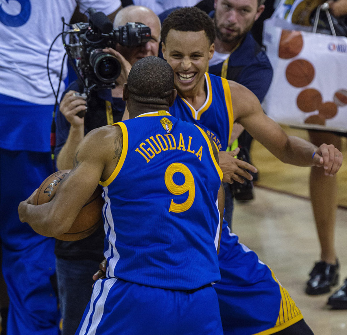 Stephen Curry 2015 NBA Finals Game 5 Golden State Warriors SATIN