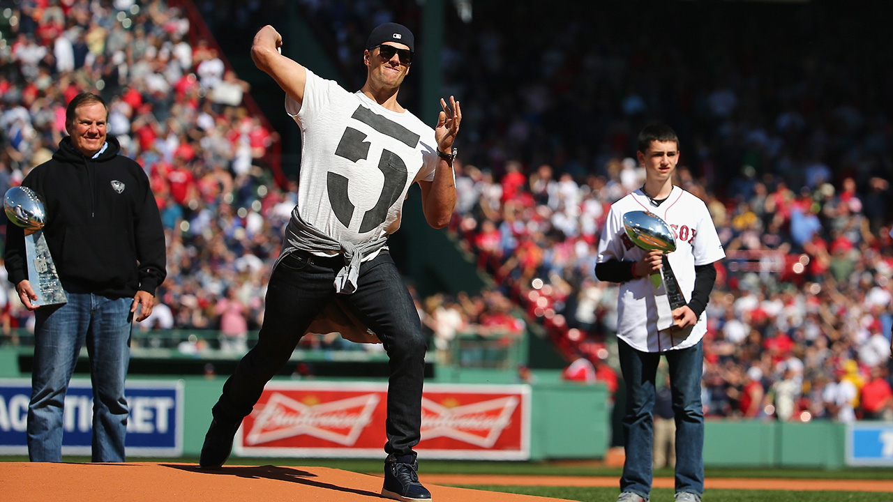 Video: Tom Brady throws out first pitch at Boston Red Sox's home