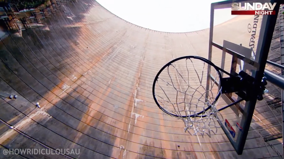 basketball swish off dam