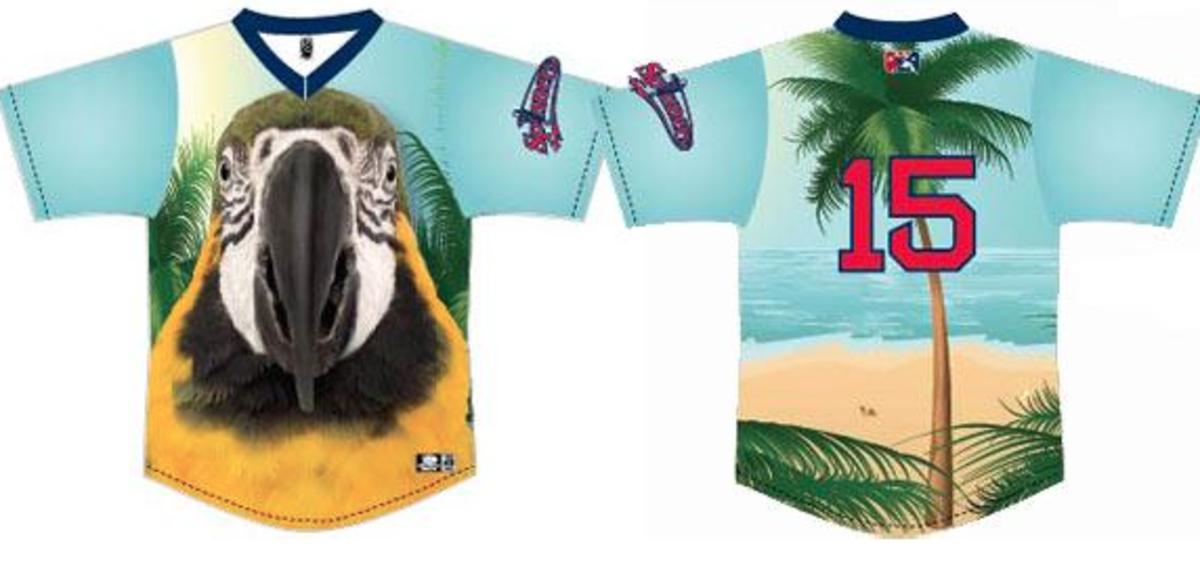 Jimmy Buffett Concert Pinstriped Baseball Jersey Includes Patch — BORIZ