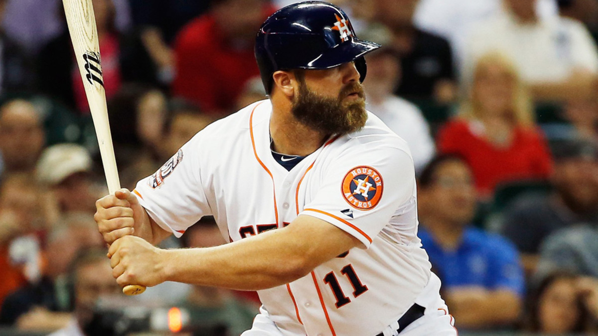Where did Evan Gattis' sudden spike in triples come from?