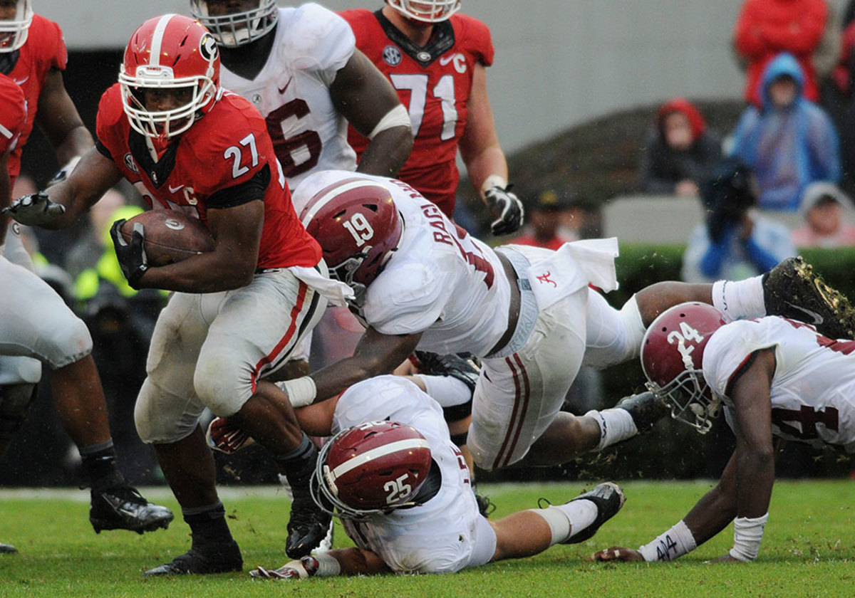 Nick Chubb knee injury on minds of Georgia football coaches, players