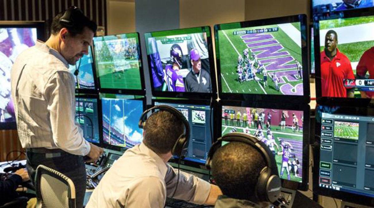 Dean Blandino in the New York officiating command center.