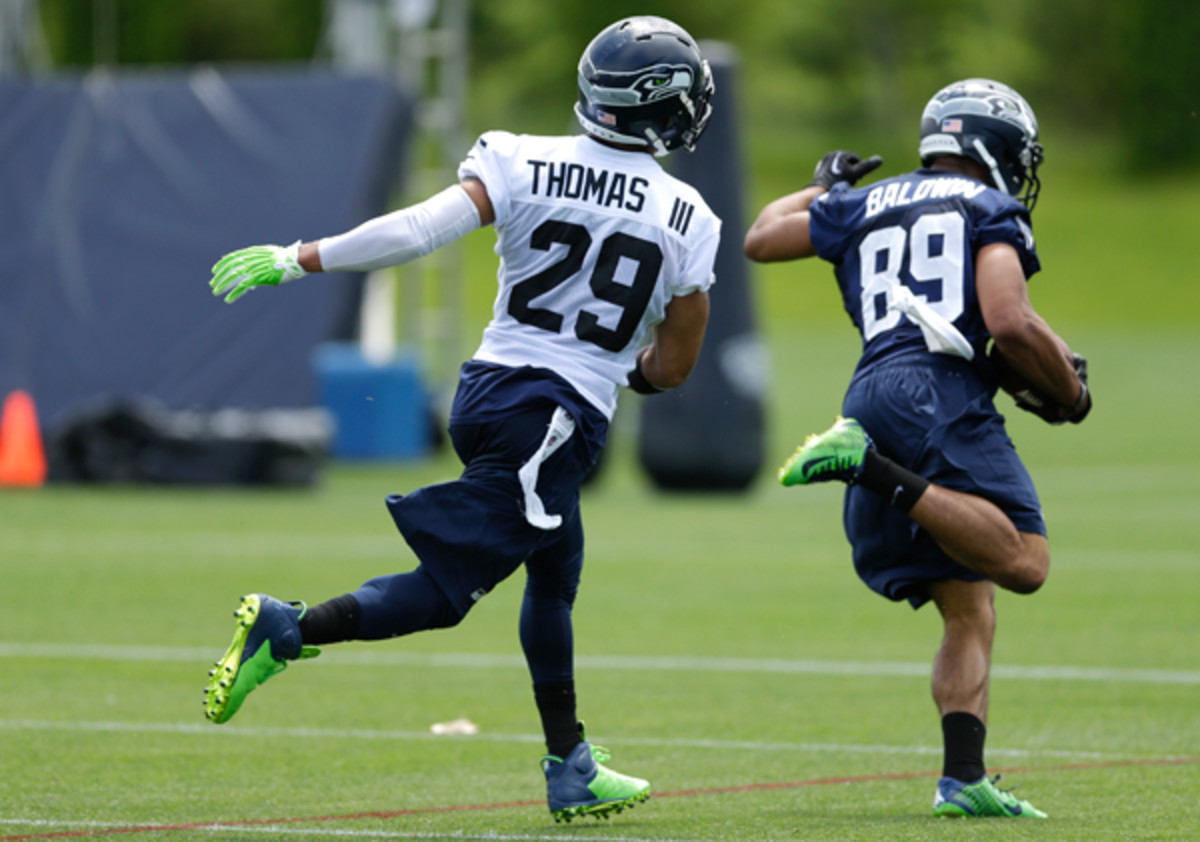 Doug Baldwin (89) was the rare offensive player to accomplish anything of note against his own defense. (Ted S. Warren/AP)