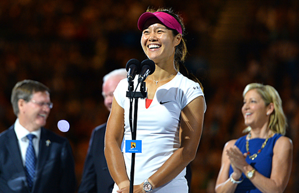 Li Na certainly produced some laughs while giving her speech after winning the Australian Open. (SAEED KHAN/AFP/Getty Images)