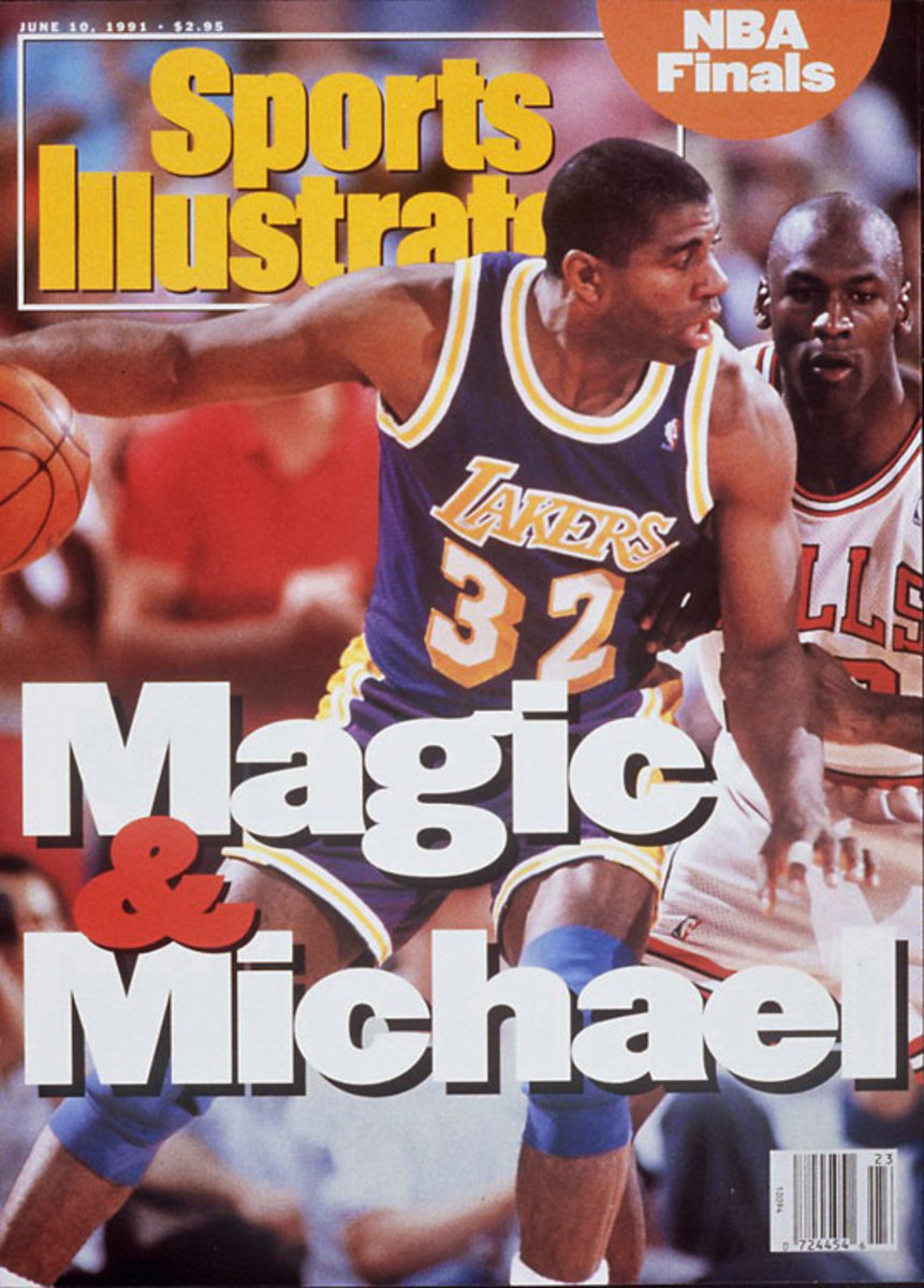 Los Angeles Lakers Magic Johnson, 1984 Nba Finals Sports Illustrated Cover  by Sports Illustrated