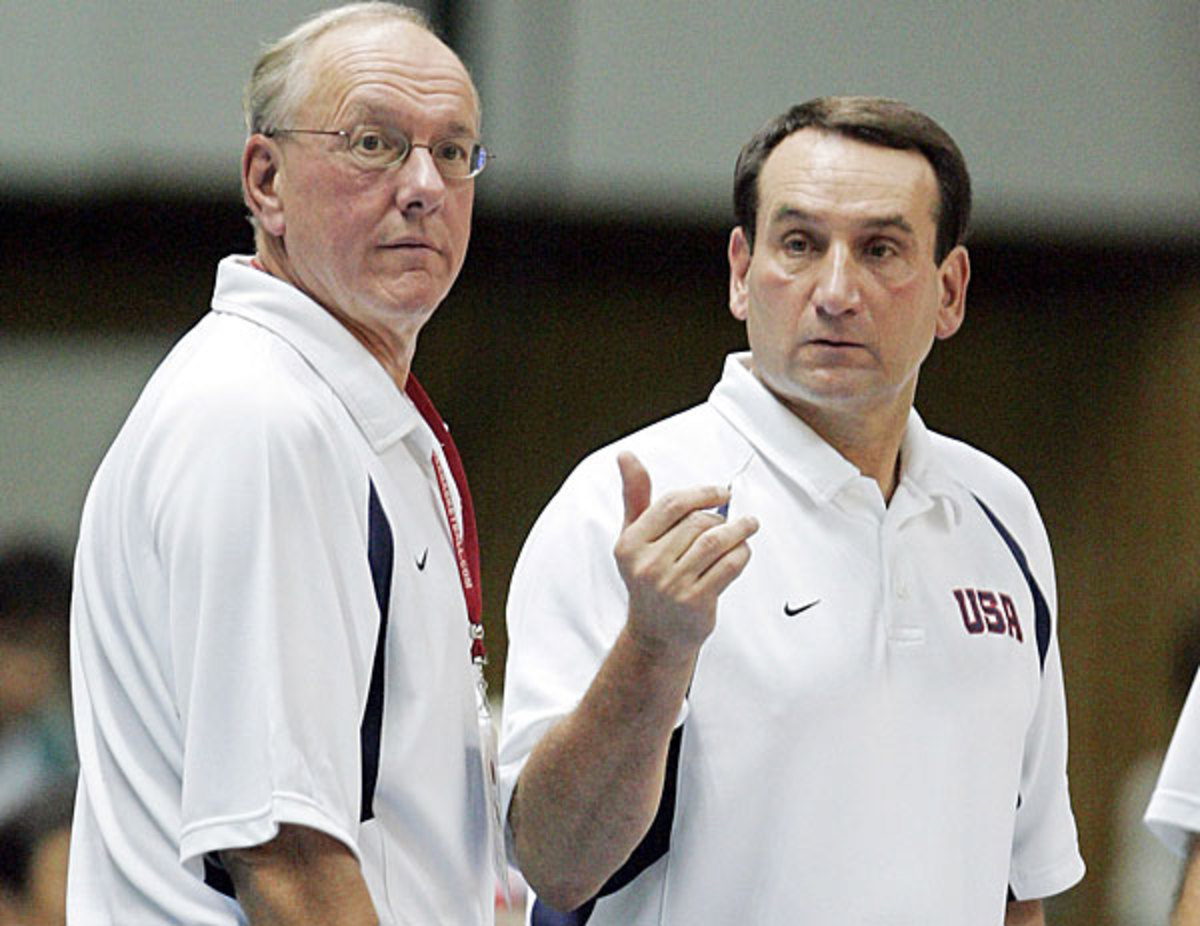 Jim Boeheim and Mike Krzyzewski