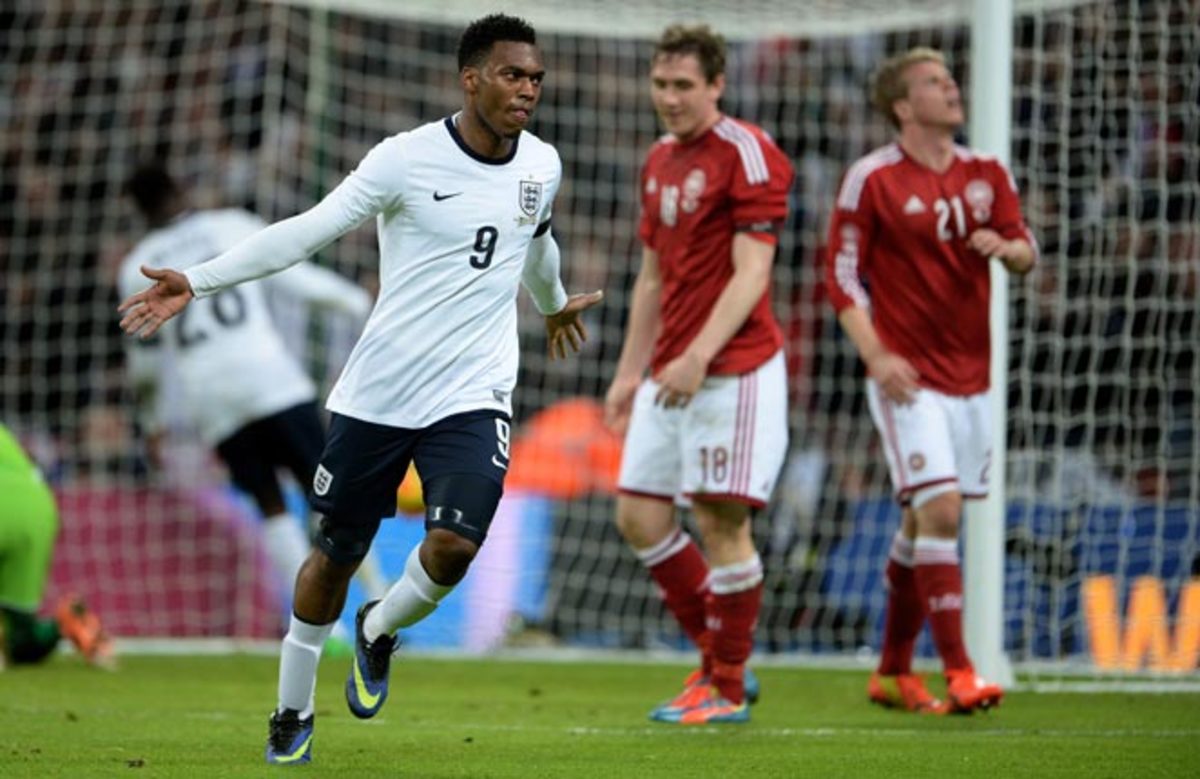 Daniel Sturridge scored the only goal of the game on a header in England's win over Denmark. 