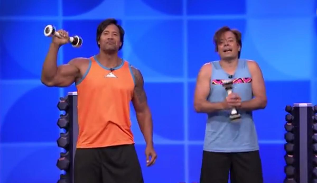 The Rock appeared on Jimmy Fallon last night Sports Illustrated