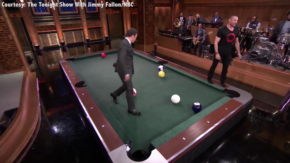 Pool Bowling With Jimmy Fallon And Hugh Jackman Sports Illustrated 3648