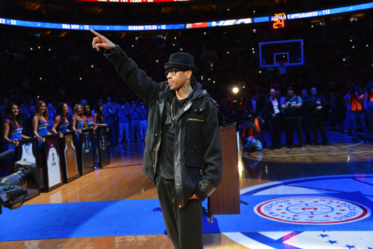 NBA Stars Pay Homage To Allen Iverson After Jersey Retirement By Sixers ...