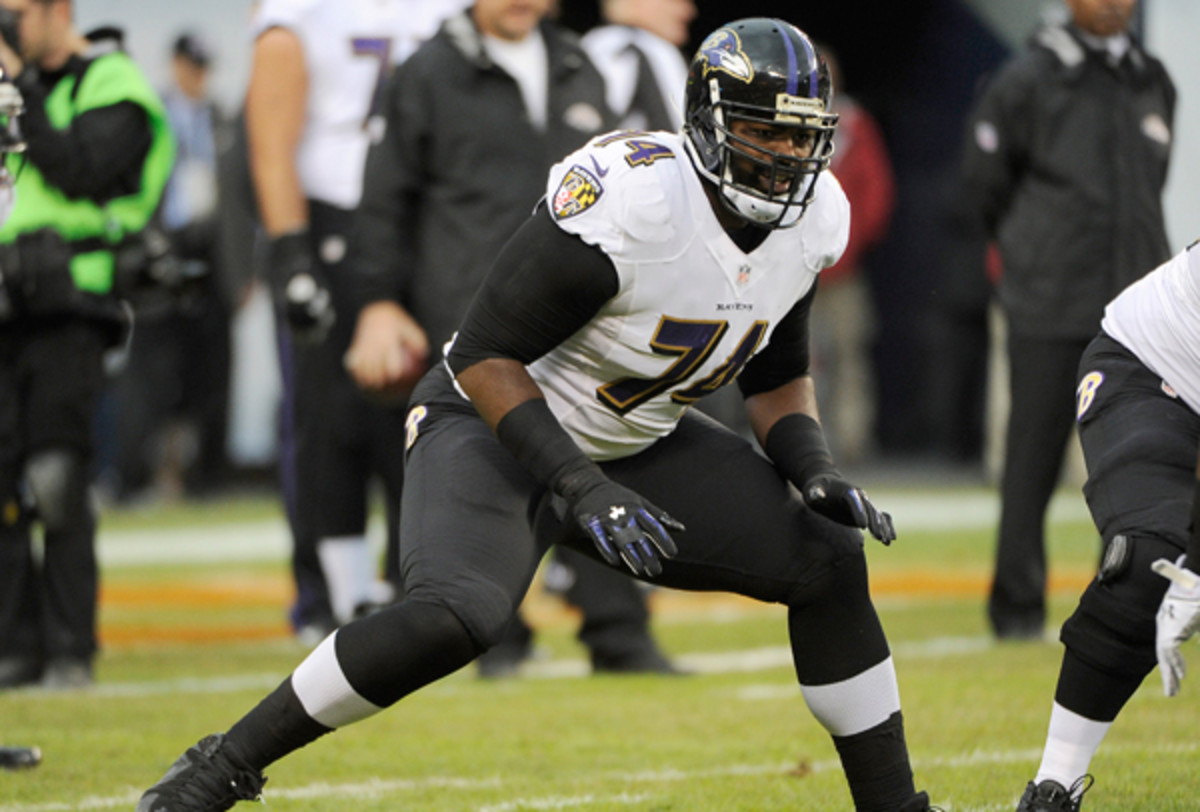 Michael Oher has a new NFL home in Tennessee. (David Banks/Getty Images)