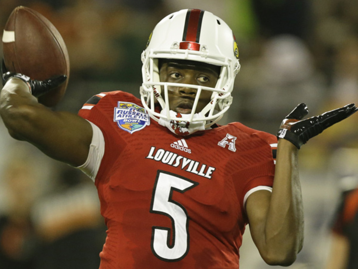 Teddy Bridgewater will throw at Louisville's Pro Day, but not at the NFL combine. (John Raoux/AP)