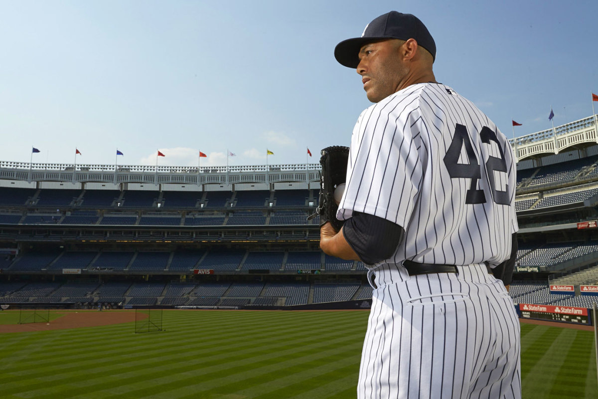 Youth-New York Yankees #42 Mariano Rivera White Jersey