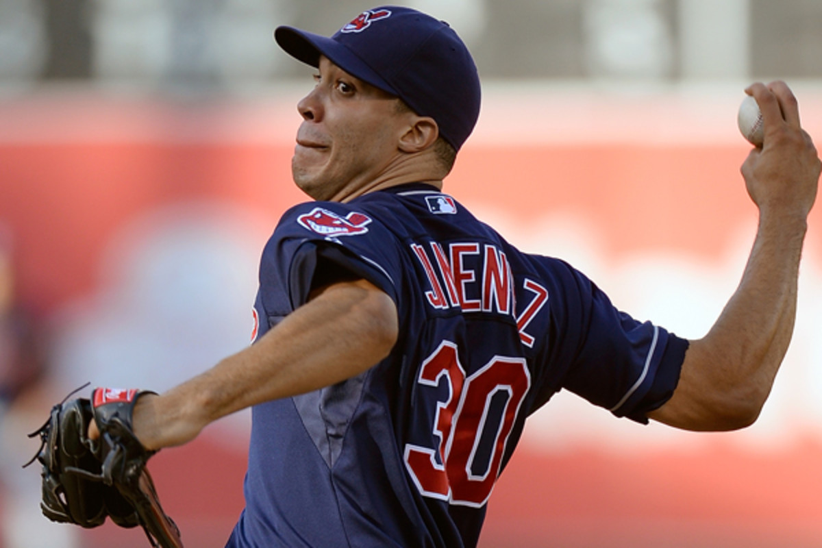 Free agent pitcher Ubaldo Jimenez could find himself pitching for the Orioles in the 2014 season. (Thearon W. Henderson/Getty Images) 