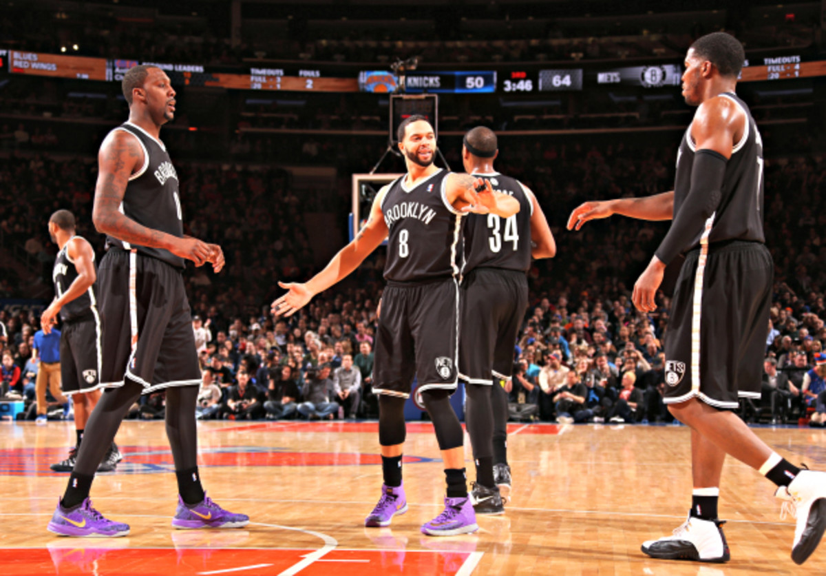 Everything came up Nets on Monday, as Brooklyn dominated New York with a true team effort. (Nathaniel S. Butler/NBAE via Getty Images)