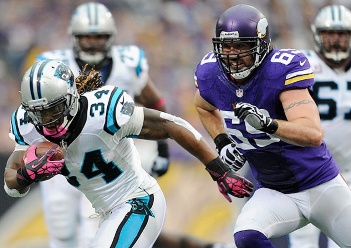 Jared Allen (right) was not traded at the NFL trade deadline.