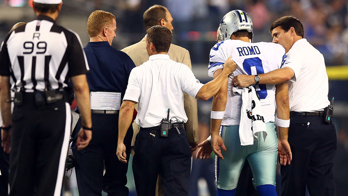 NFL Week 9 Injury Report Cowboys QB Tony Romo (back) out against