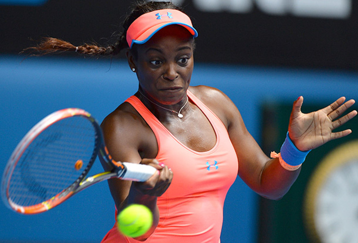 Sloane Stephens lost in the fourth round of the Australian Open to Victoria Azarenka. (SAEED KHAN/AFP/Getty Images)