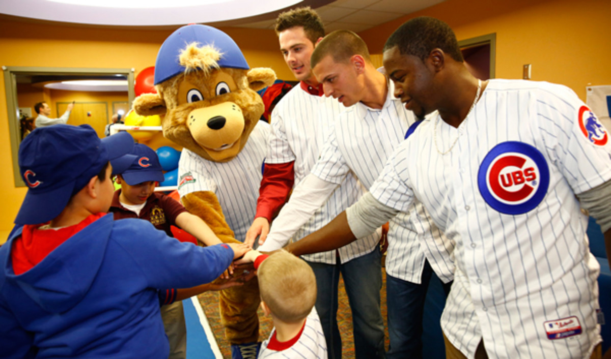 The new Chicago Cubs mascot looks very familiar to local baseball fans