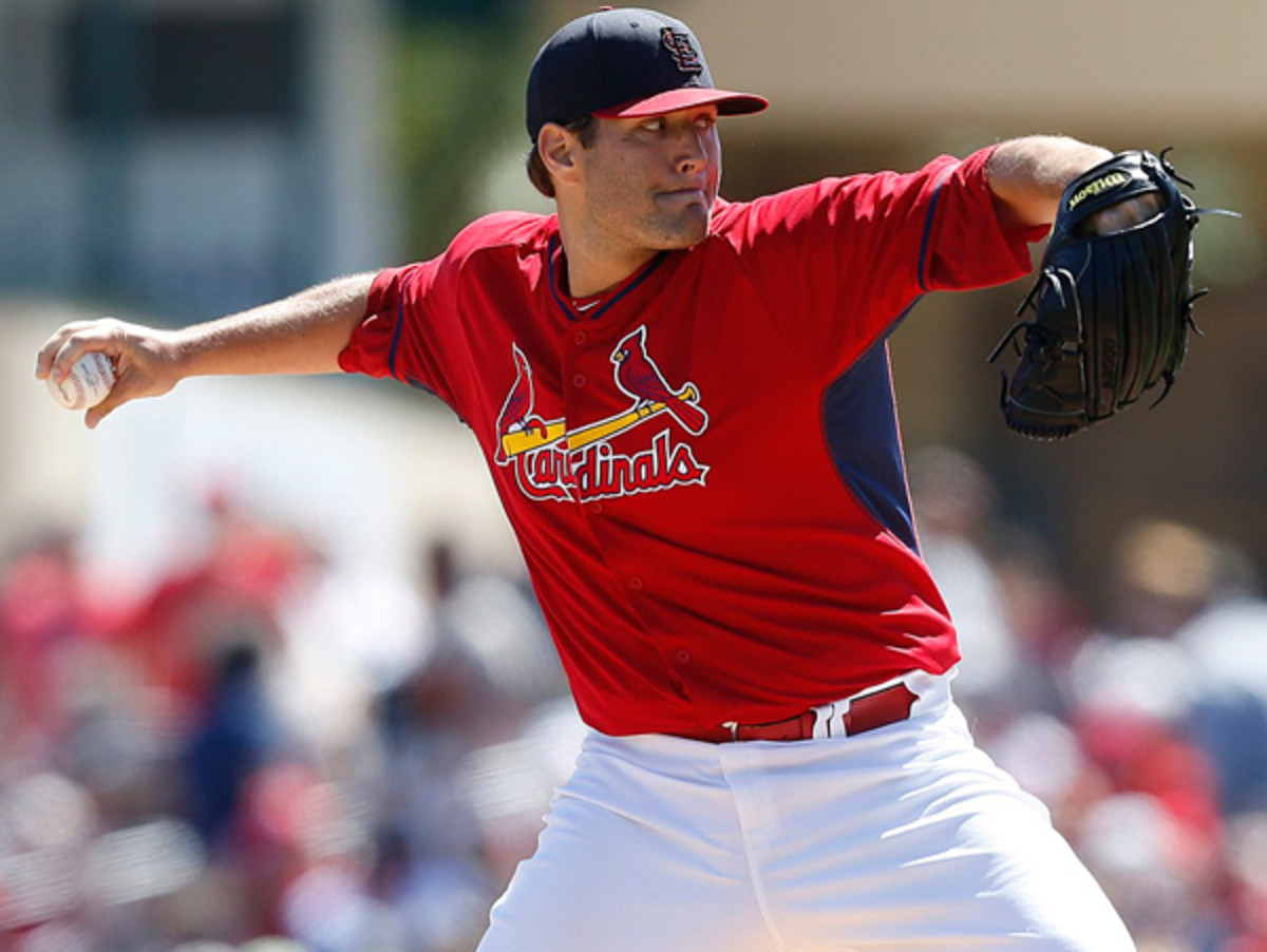 Lance Lynn made 33 starts for the Cardinals in 2013, pitching 201 2/3 innings. (Joel Auerbach/Getty Images)