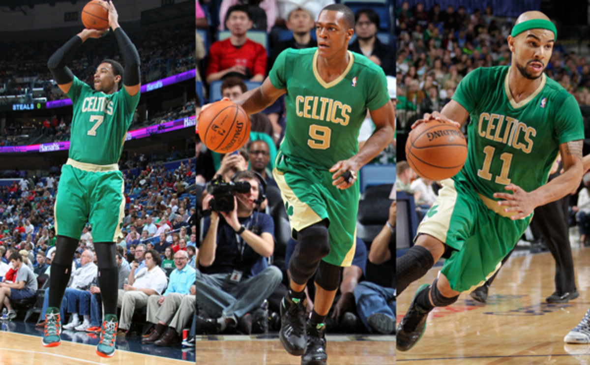 Photos: Celtics, Bulls wear green, sleeved Adidas jerseys for St