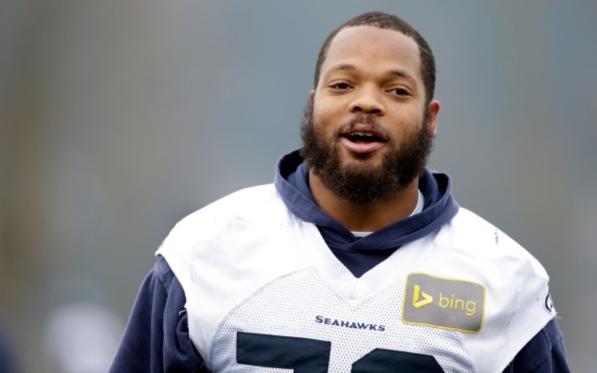 Michael Bennett had 11 tackles and 1.5 sacks in the postseason. (AP Photo/Elaine Thompson)