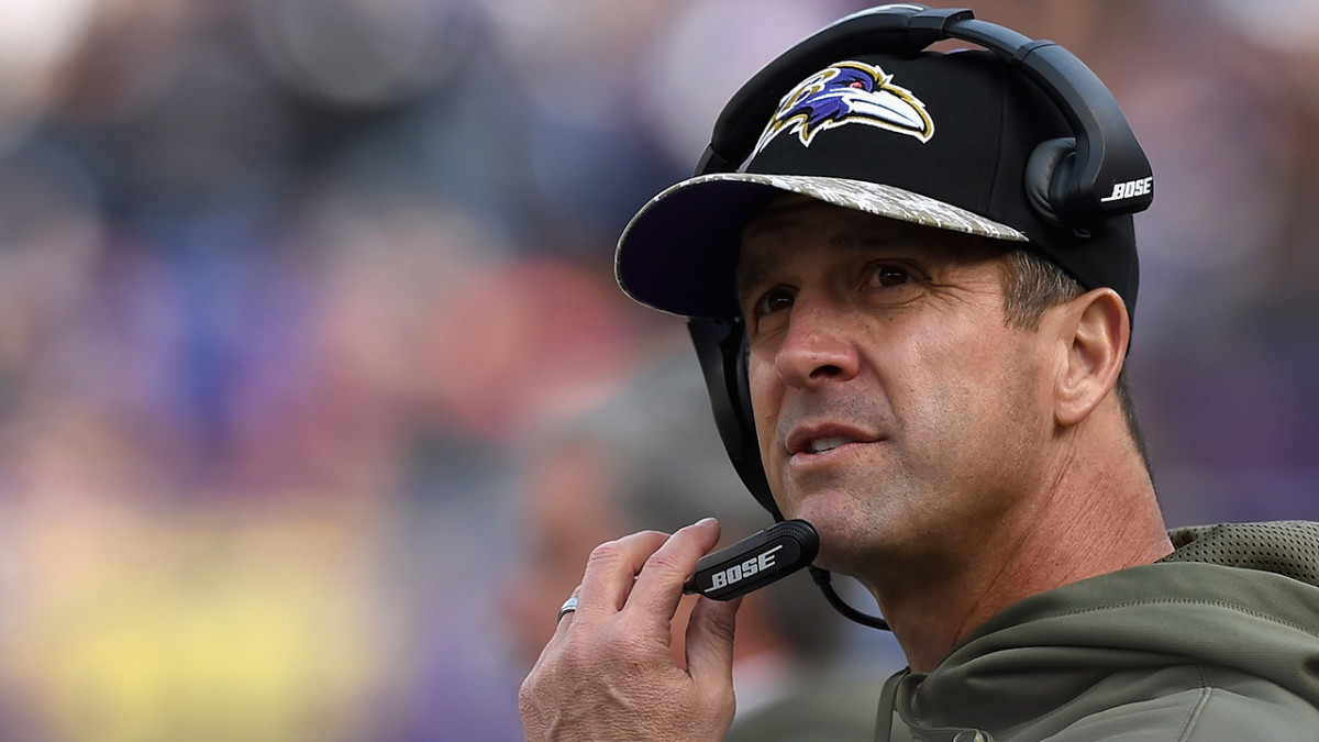 CBS apologizes for airing Harbaugh's locker room speech