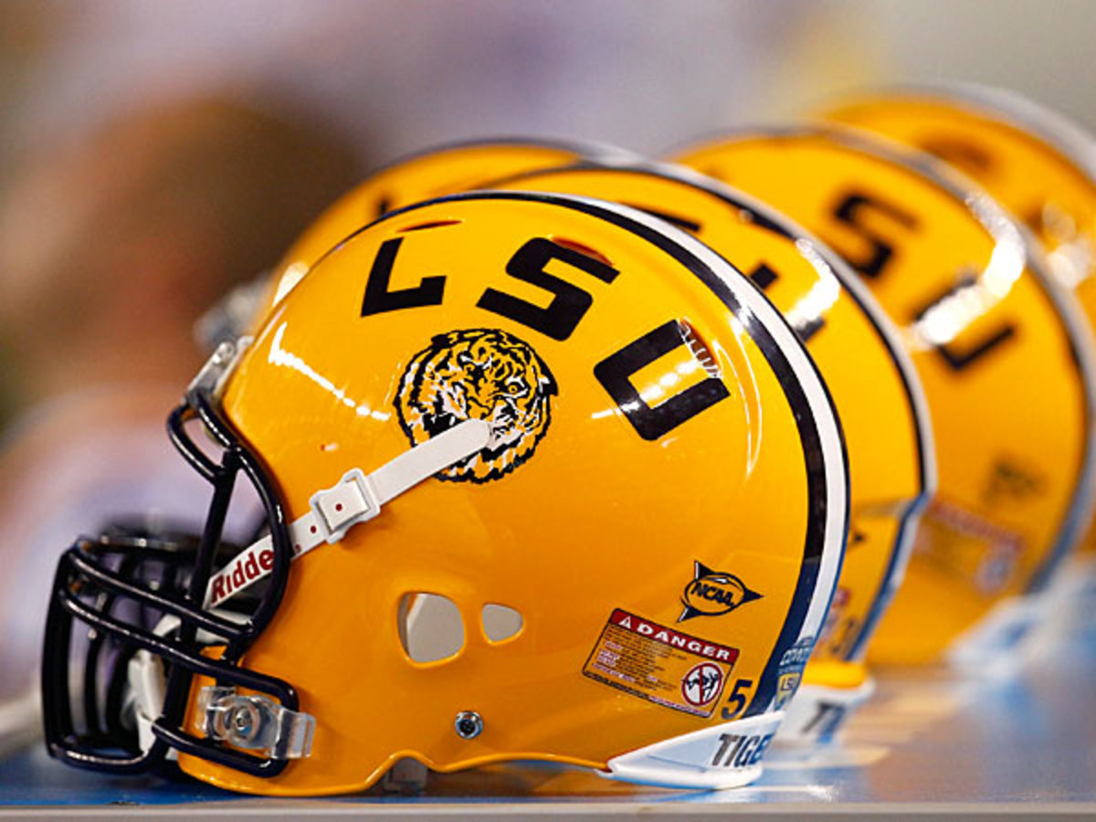 LSU helmets