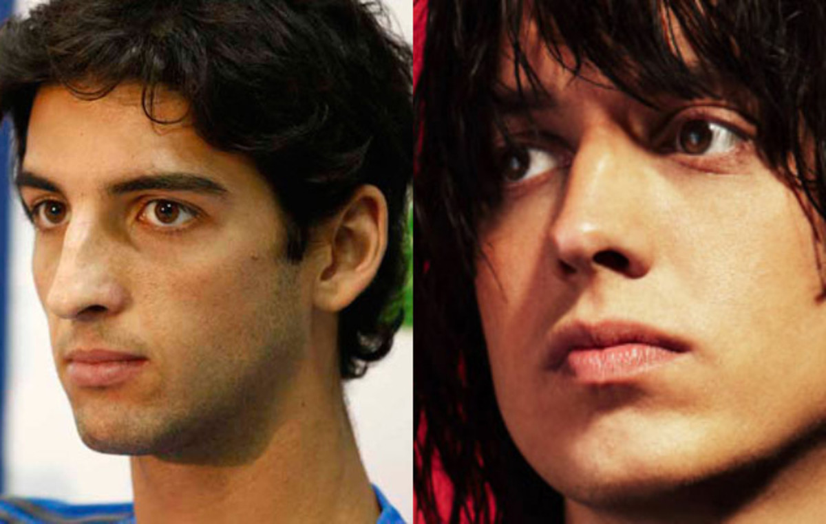 Thomaz Bellucci and Julian Casablancas