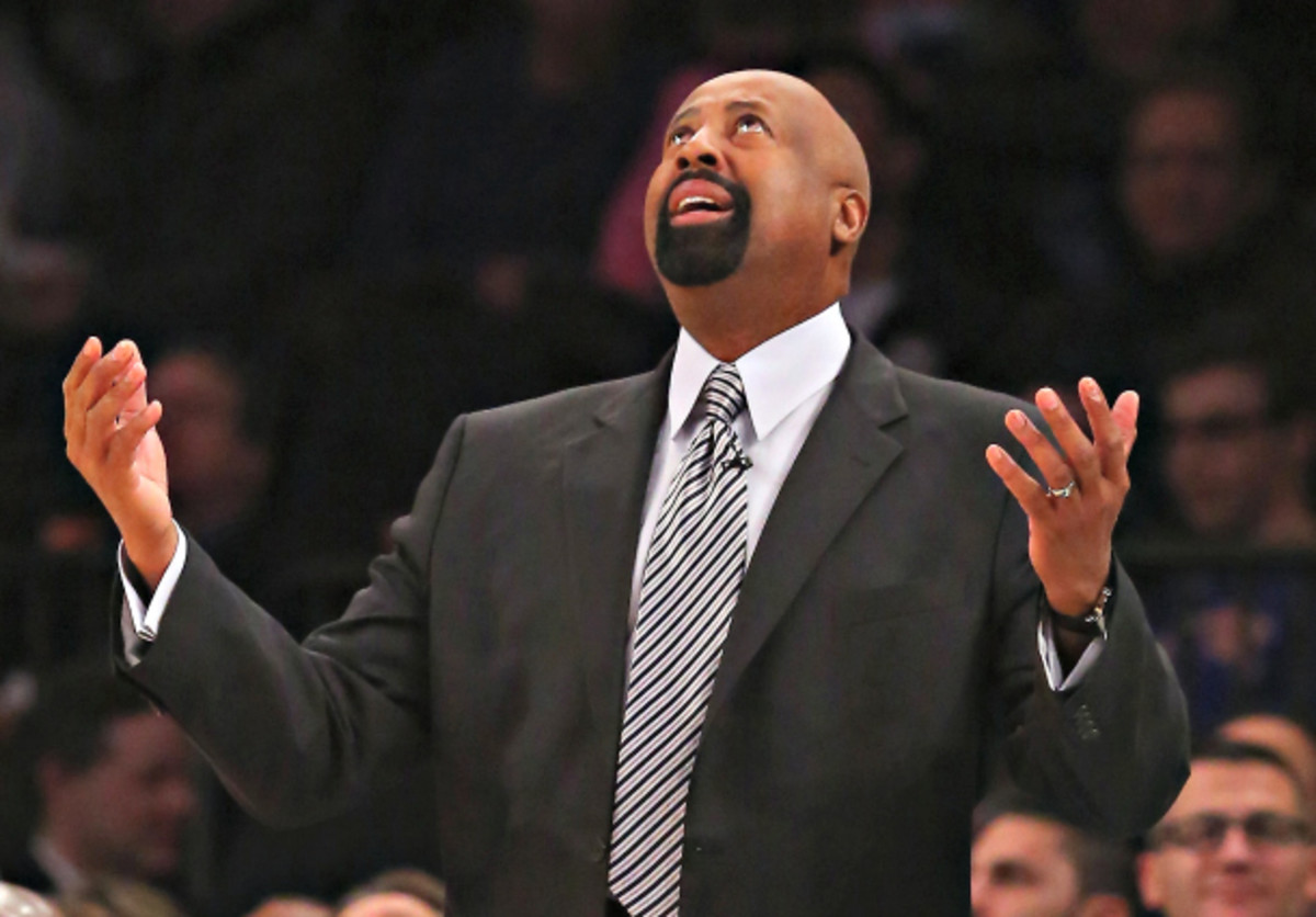 Mike Woodson has done questionable work at the helm of the 19-30 Knicks.(Al Bello/Getty Images)