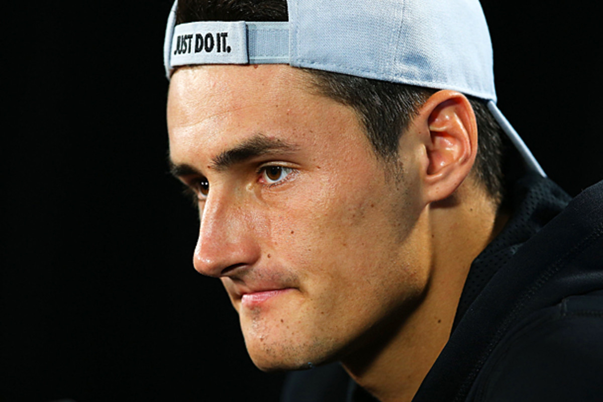 Bernard Tomic isn't optimistic about his chances of beating Rafael Nadal in the first round of the Australian Open. (Brendon Thorne/Getty Images)