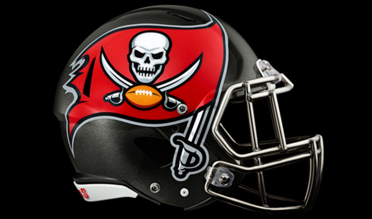 The new Buccaneers helmet with enhanched logo. (Tampa Bay Buccaneers)