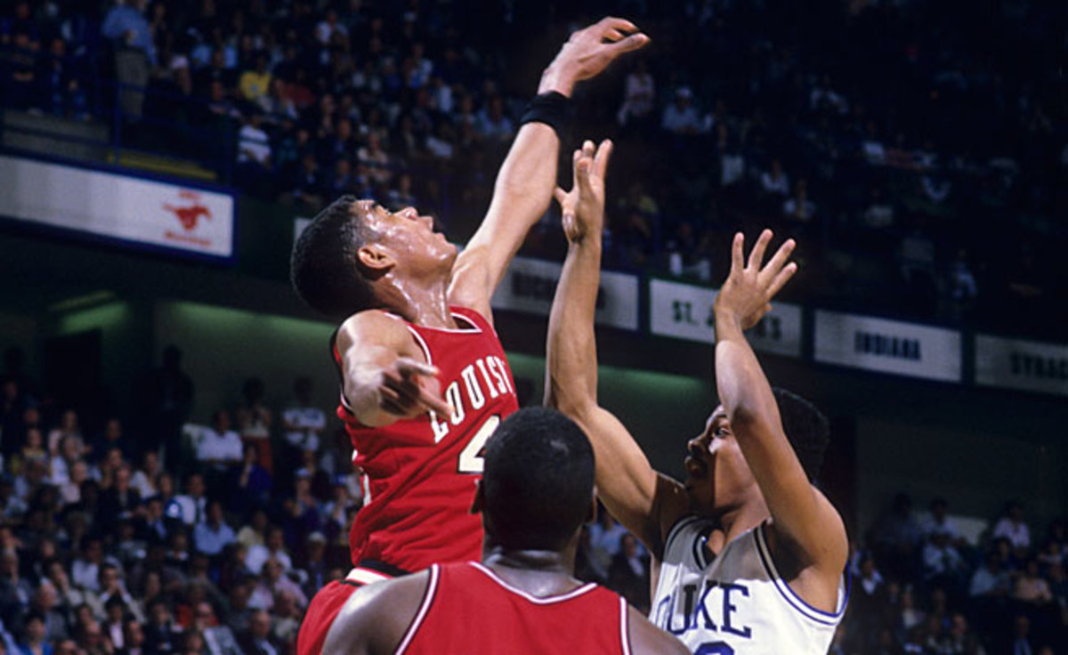 Led by freshman star Pervis Ellison, the '86 Louisville Cardinals rejected Duke's bid at history and won their second national title in seven seasons.