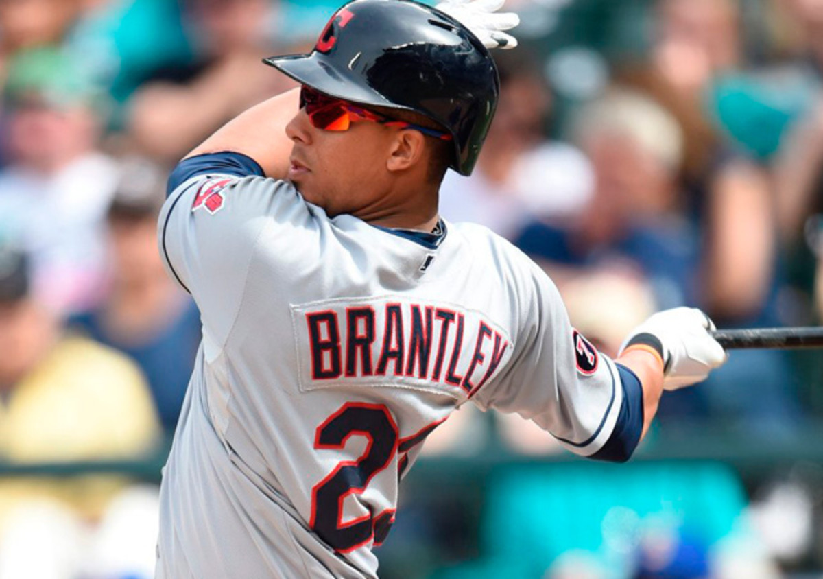 X \ Accent Images در X: «Michael Brantley getting reps in a minor league  exhibition today (and some family time) @Indians @MLB