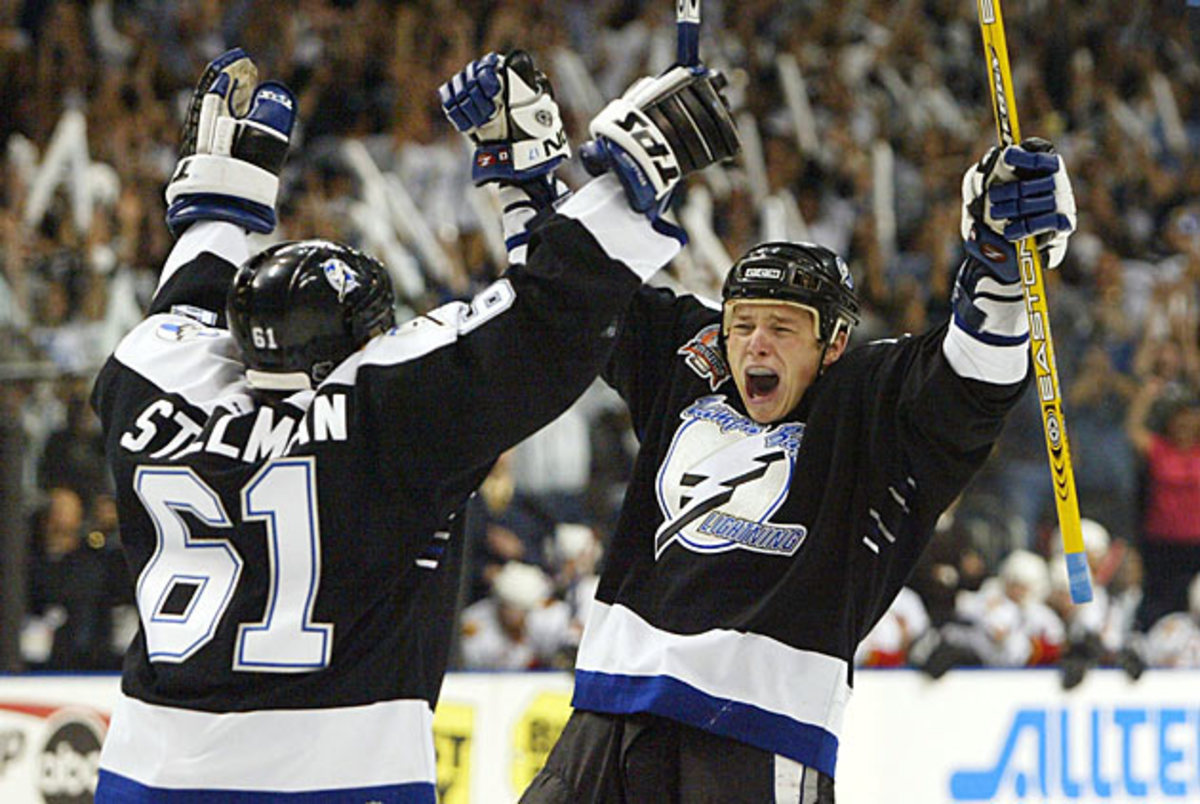 Stanley Cup finals, Tampa Bay Lightning's Brad Richards in action
