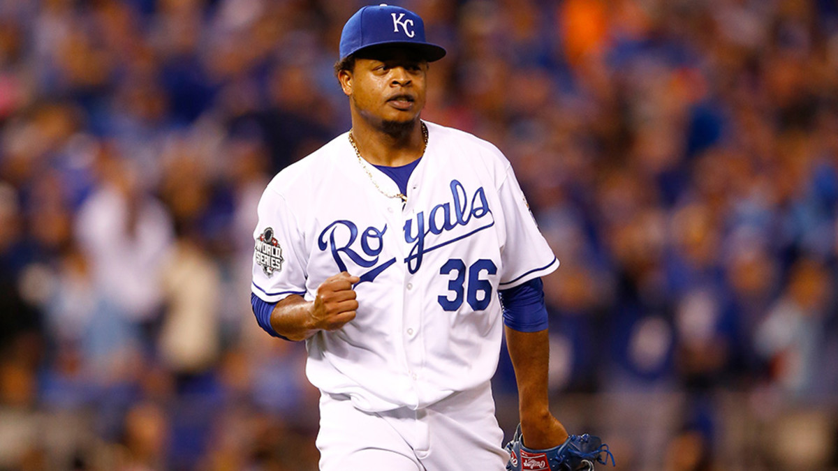 Royals pitcher Edinson Volquez loses father before taking mound for World  Series opener – Orange County Register