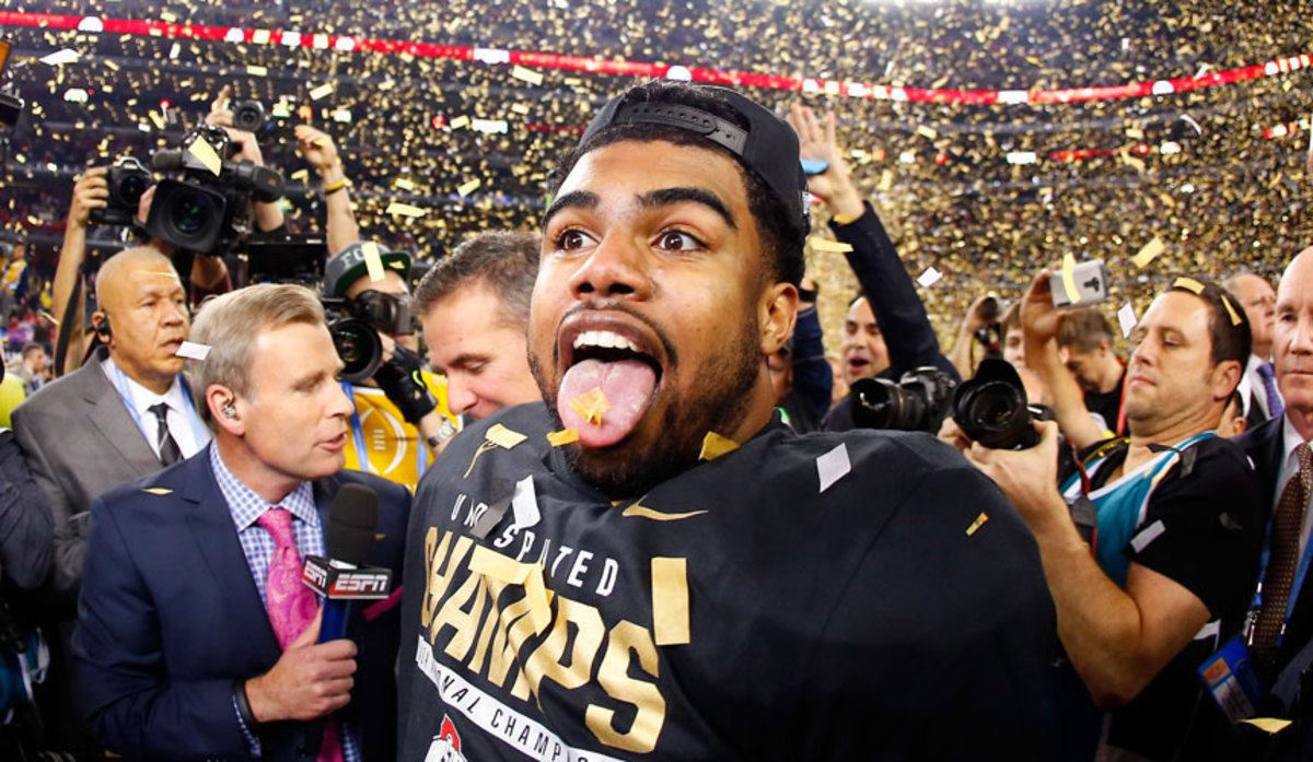 Ohio State's Ezekiel Elliott has relied on many blockers on his