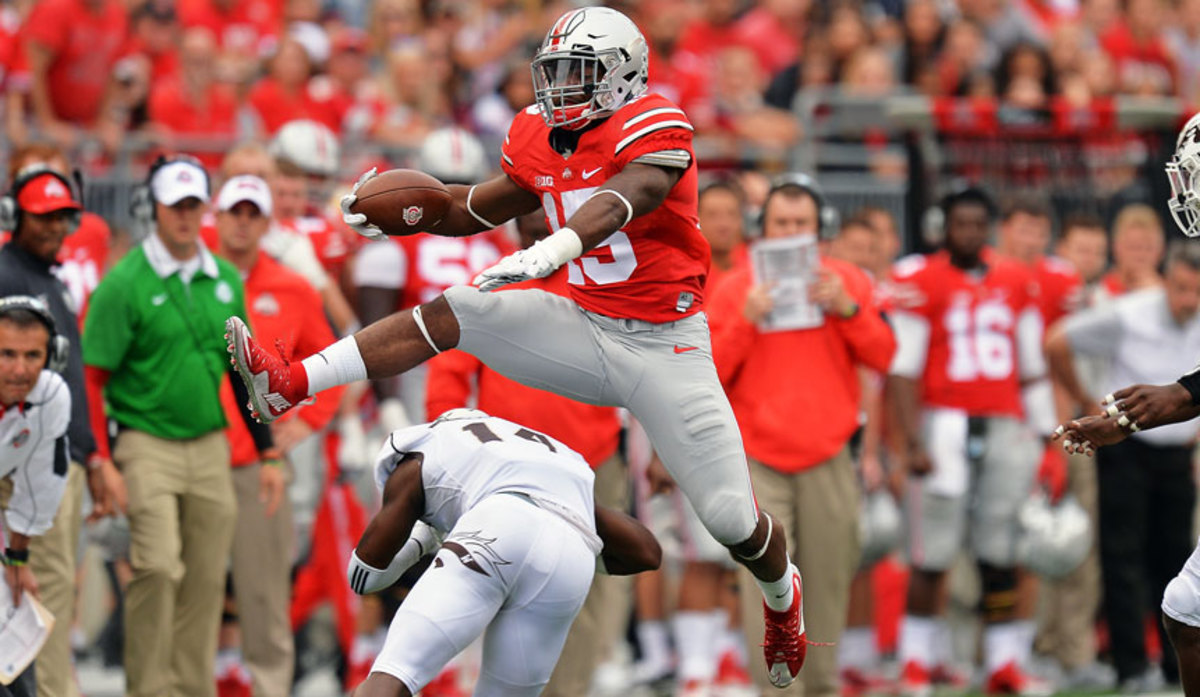 Ohio State's Ezekiel Elliott among college athletes playing the trademark  game